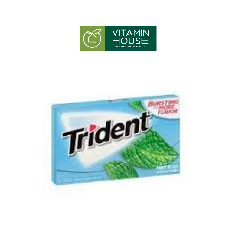 Gum Trident Mỹ Vị Bạc Hà (xanh mint)