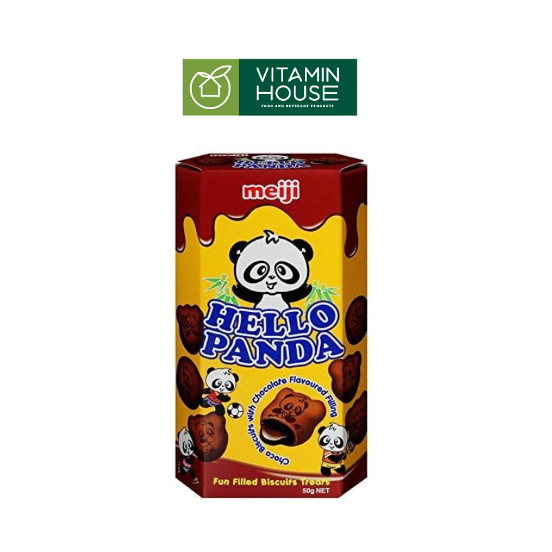 Bánh Gấu Vị  Double Chocolate Hello Panda 50g (nâu)