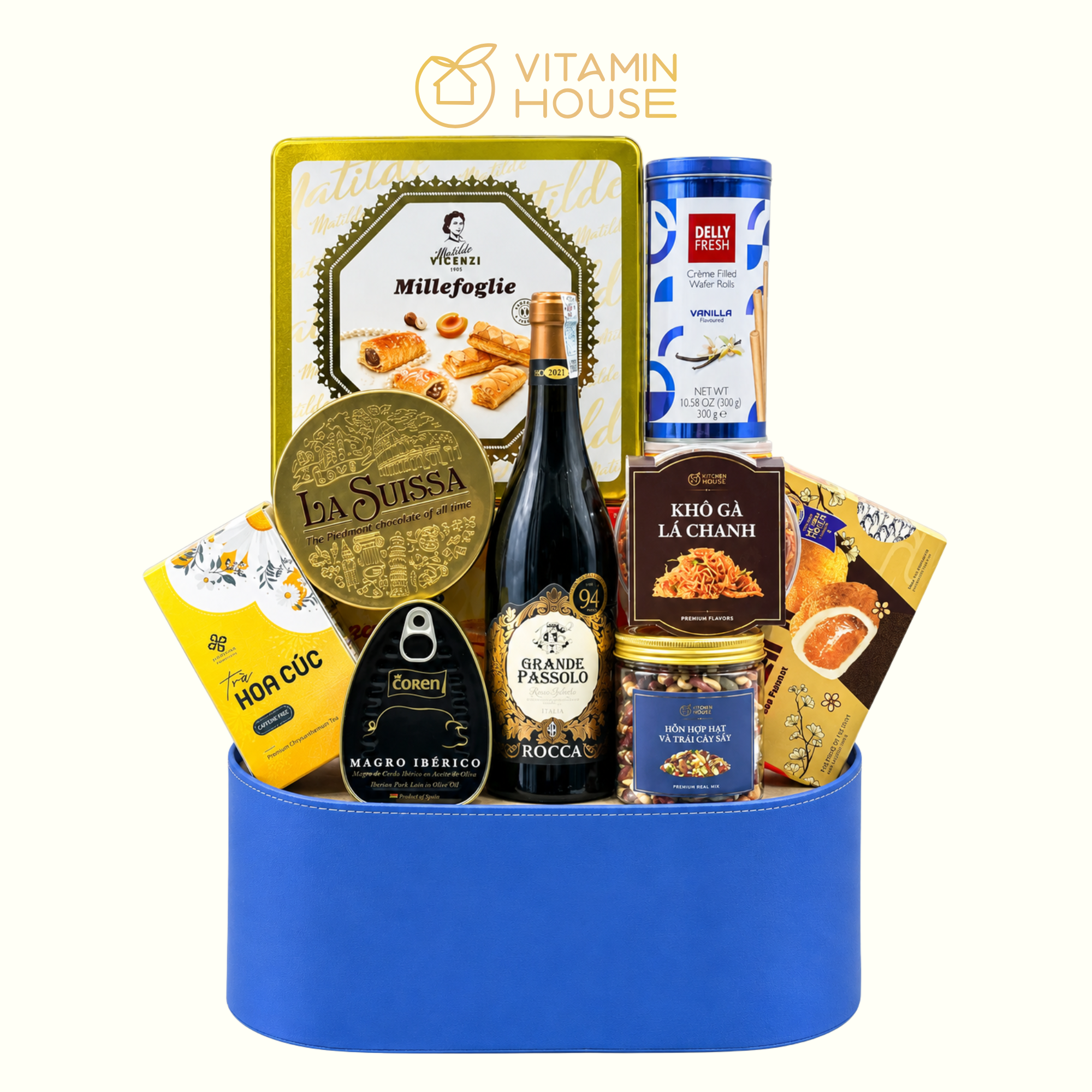 Giỏ Quà Tết Khai Xuân Vạn Phúc 16 Vitamin House