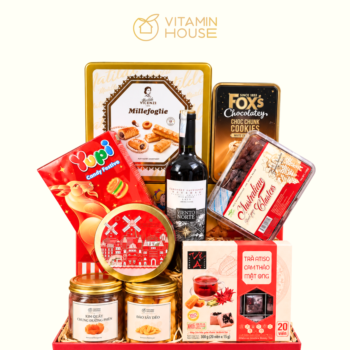 Giỏ Quà Tết Khai Xuân Vạn Phúc 19 Vitamin House