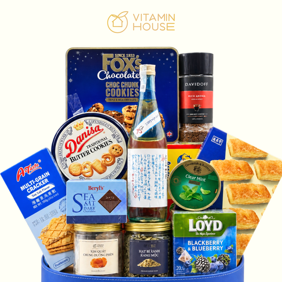 Giỏ Quà Tết Khai Xuân Vạn Phúc 20 Vitamin House