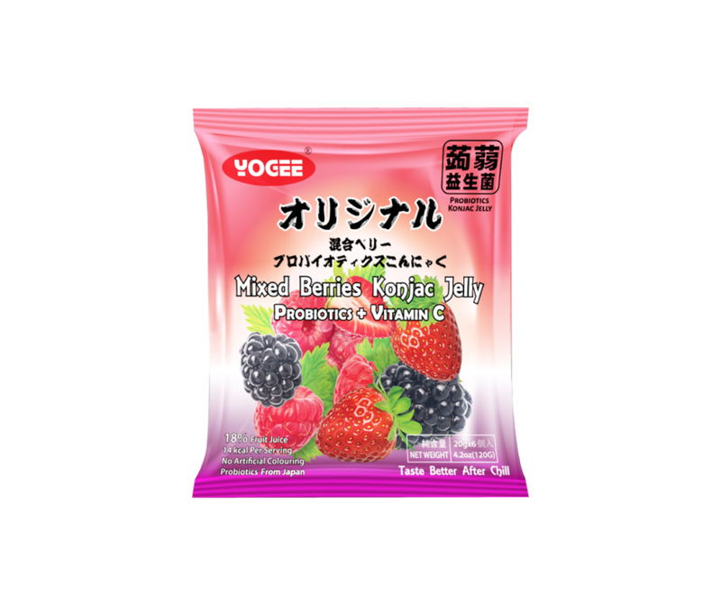 Thạch Konjac Yogee Mixed Berry Gói 120g