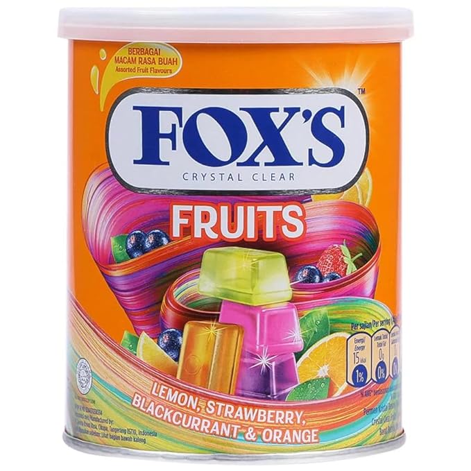 Kẹo Trái Cây Foxs Fruits Hộp Thiếc 180g