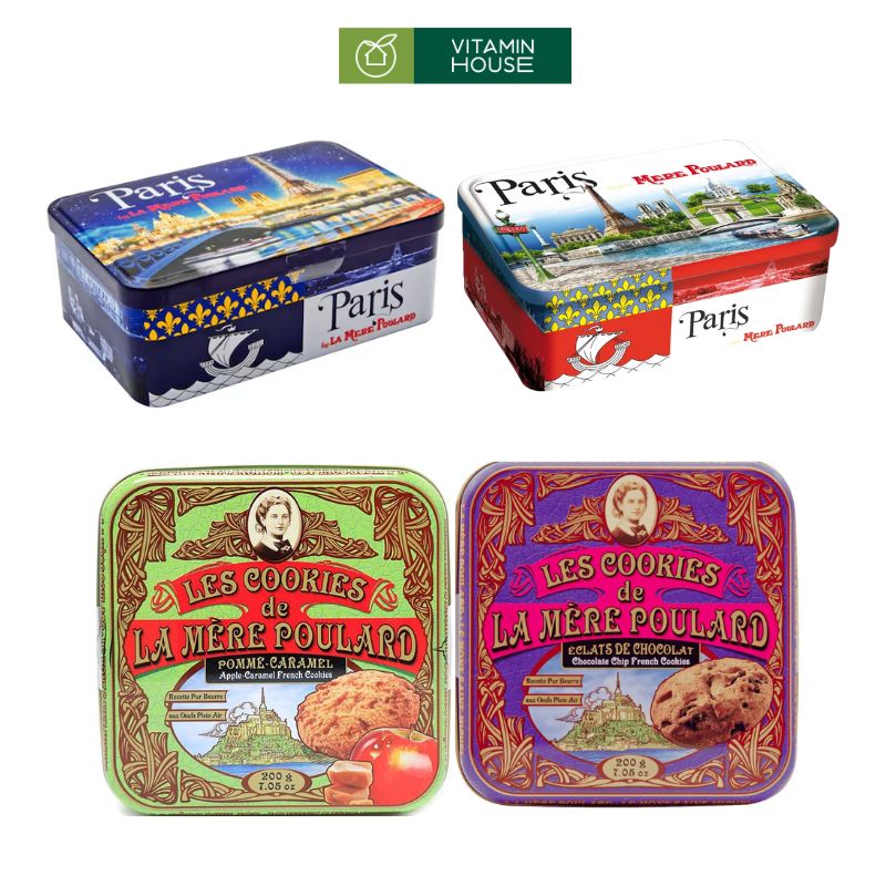 Bánh Quy Bơ La Mère Poulard Pháp Hộp Thiếc