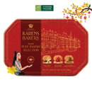Bánh Quy Karens Bakery Puff Pastry Raspberry Đan Mạch Hộp 428g (Đỏ)
