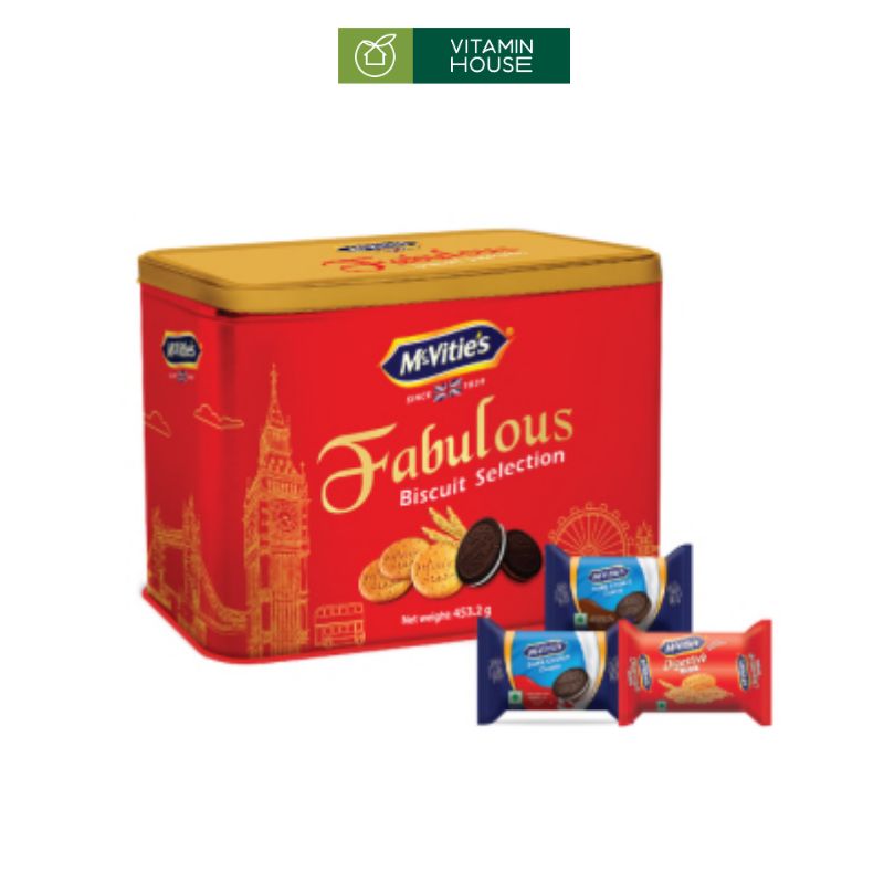 Bánh Quy Lúa Mì Mcvitie's Marie Anh Hộp Thiếc Hương Vị Hoàng Gia