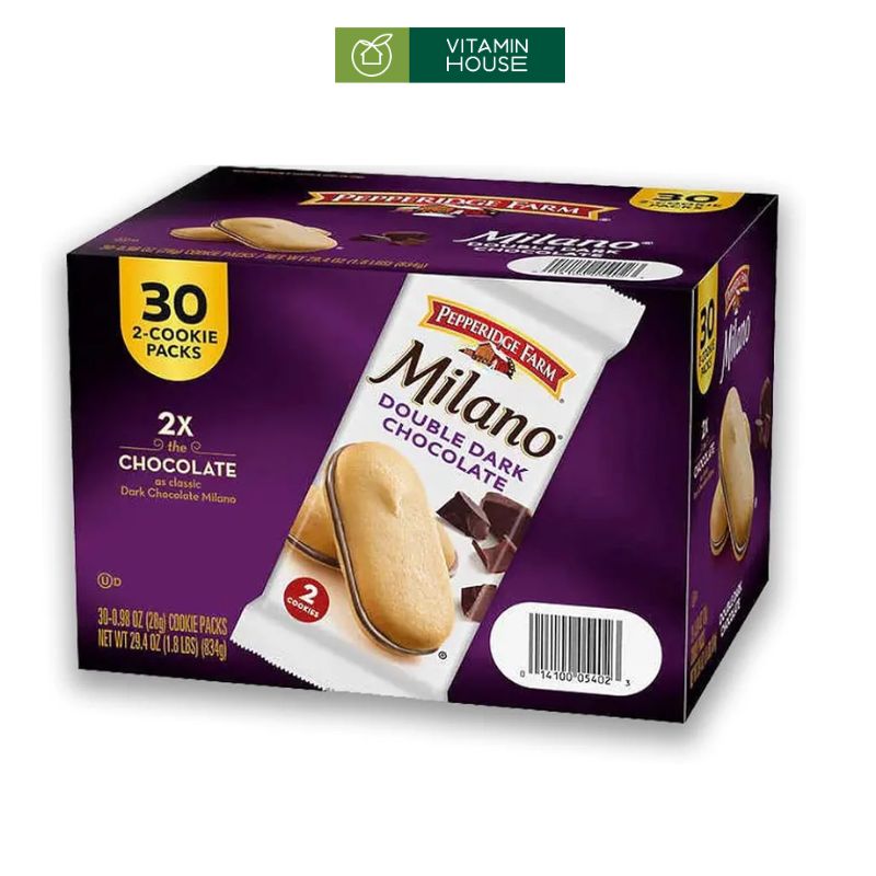 Bánh Quy Milano Dark Chocolate (Thùng, Gói)