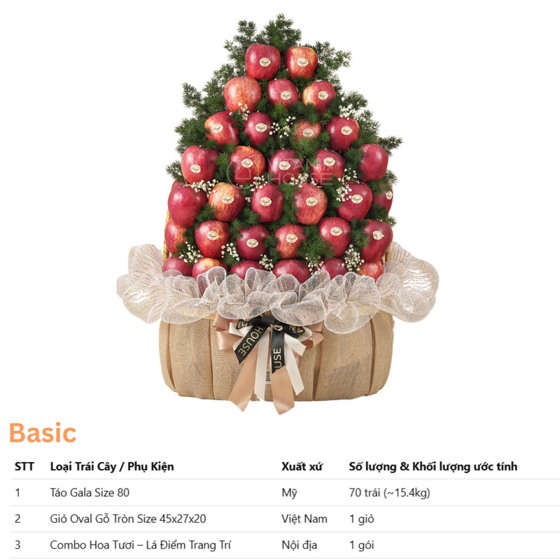 Tháp Trái Cây Táo Đỏ- Món Quà Tôn Kính Trang Trọng Cho Dịp Cúng Lễ
