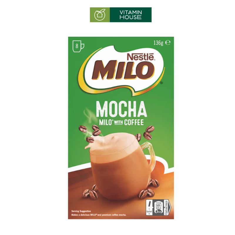 Mocha Bot Bột Milo Mocha Úc Hộp 136g