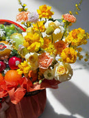 Giỏ Quà Hoa và Trái Cây Lê, Nho, Chúc Mừng Khai Trương