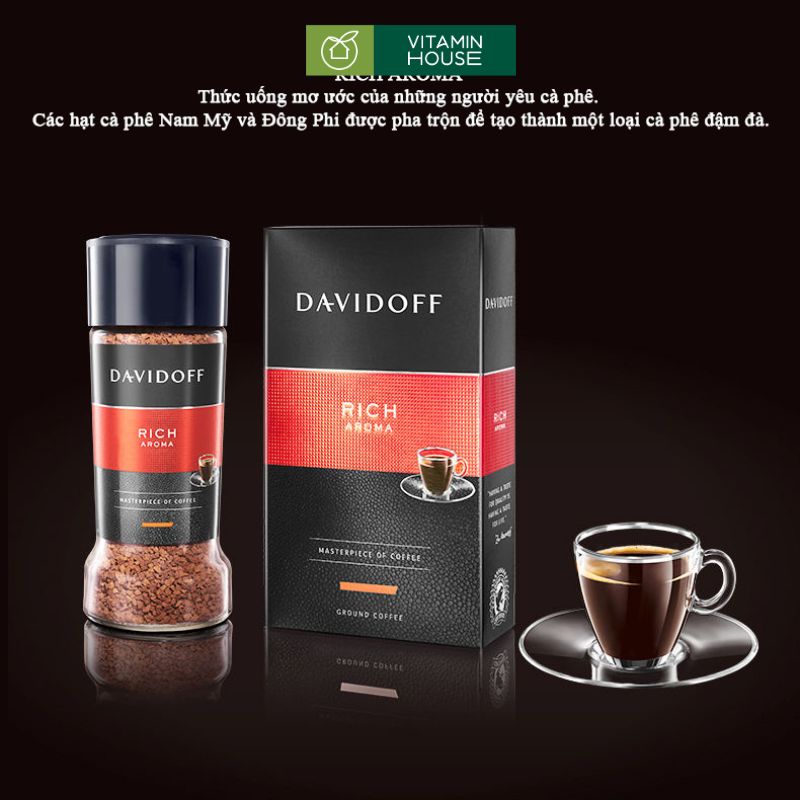 Cà Phê Hòa Tan Davidoff Đức Hương Vị Đậm Đà Thơm Ngon