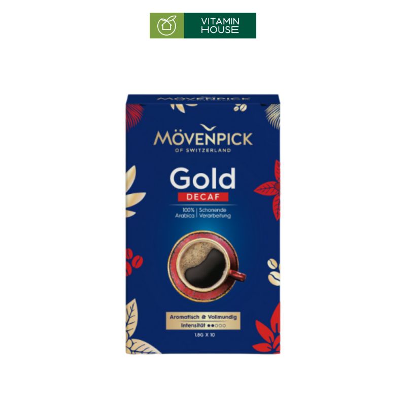 Cà Phê Hòa Tan Movenpick Gold Thụy Sĩ Hộp 10 Gói Hương Vị Thụy Sĩ Cao Cấp