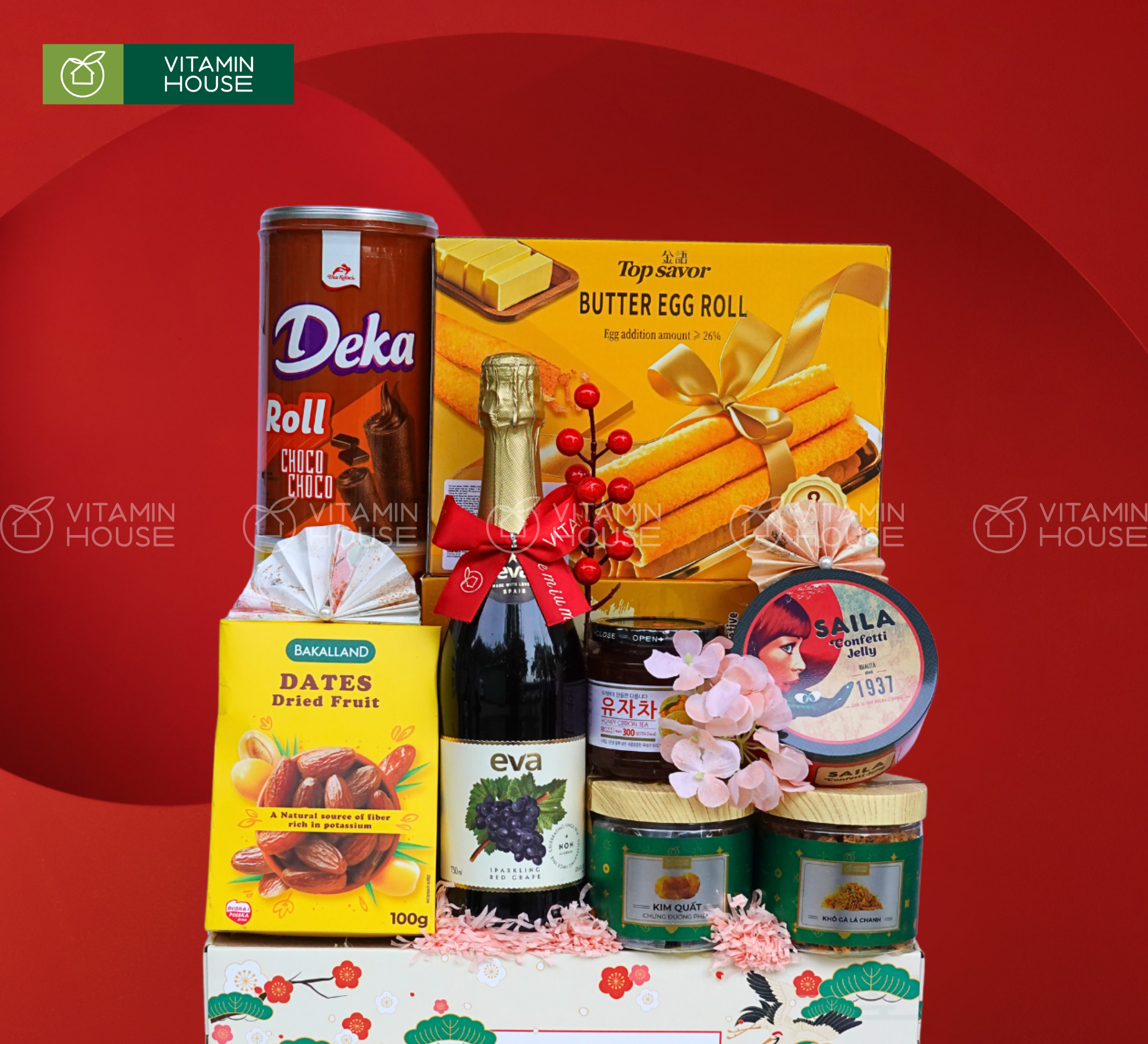 Giỏ Quà Tết Xuân Sum Vầy 11