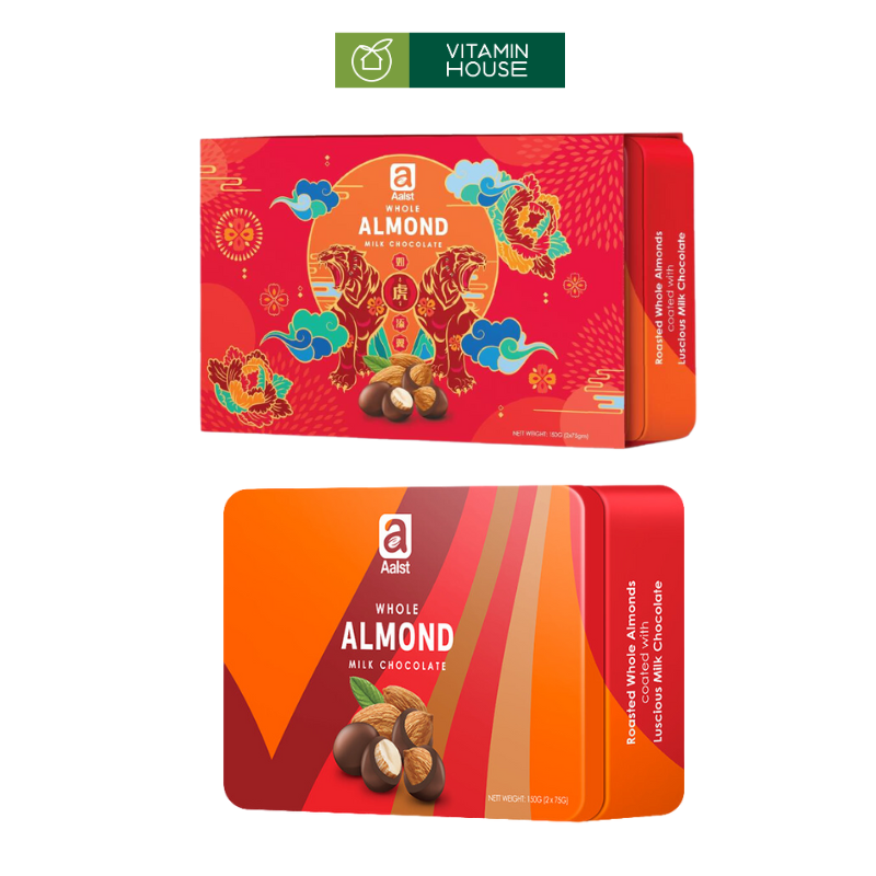 Socola Hộp Thiếc Aalst Hạnh Nhân 150g Singapore