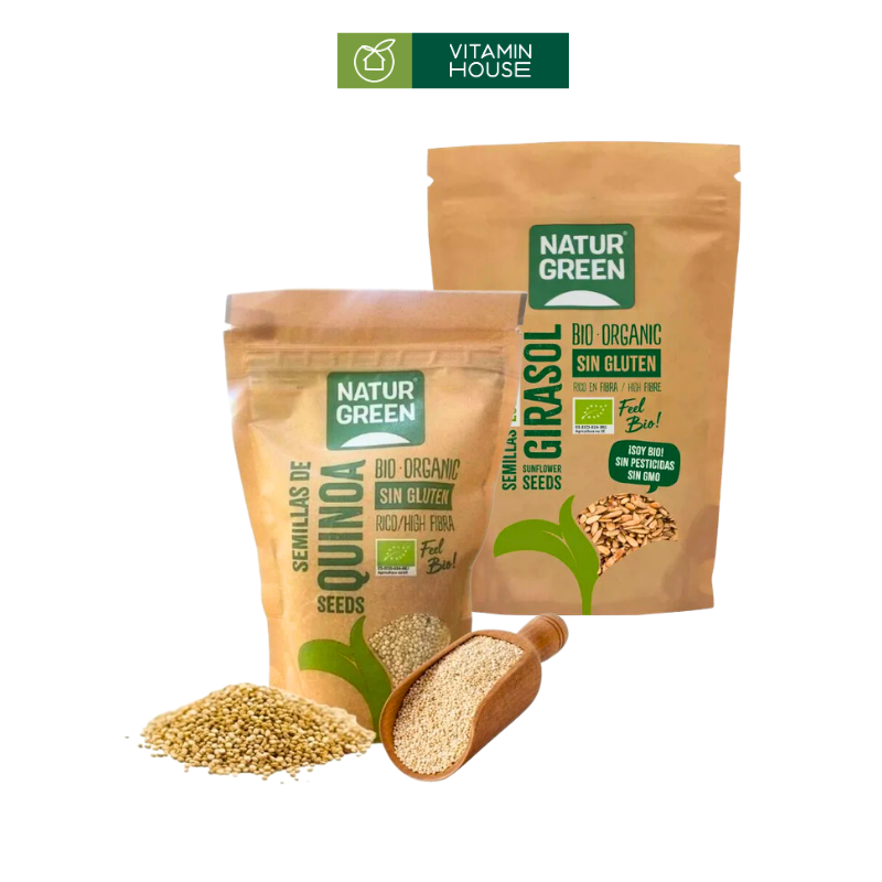 Hạt Hướng Dương Tách Vỏ Và Quinoa Organic