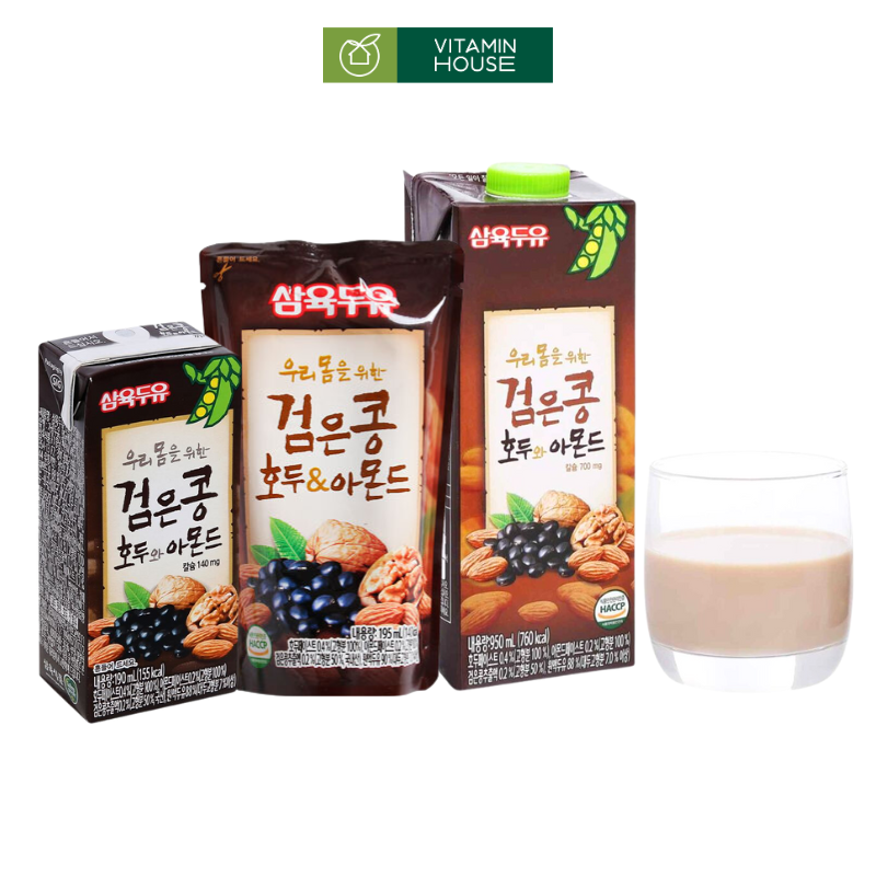 Sữa Óc Chó Hạnh Nhân Đậu Đen Sahmyook Hàn Quốc Ngon Bổ Dưỡng