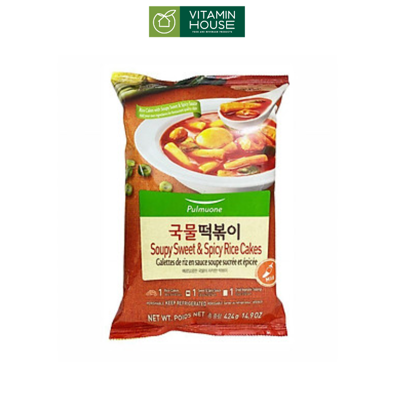 Bánh Gạo Cay Ngọt Tteokbokki Pulmuone HQ Gói 424g