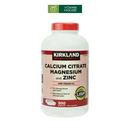 Viên uống Kirkland Calcium Citrate Magnesium and Zinc 500v