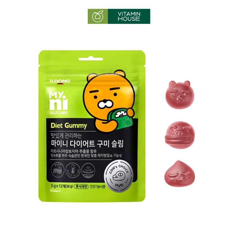Gói Kẹo Dẻo Diet Gummy Hàn Quốc Vị Táo 36g