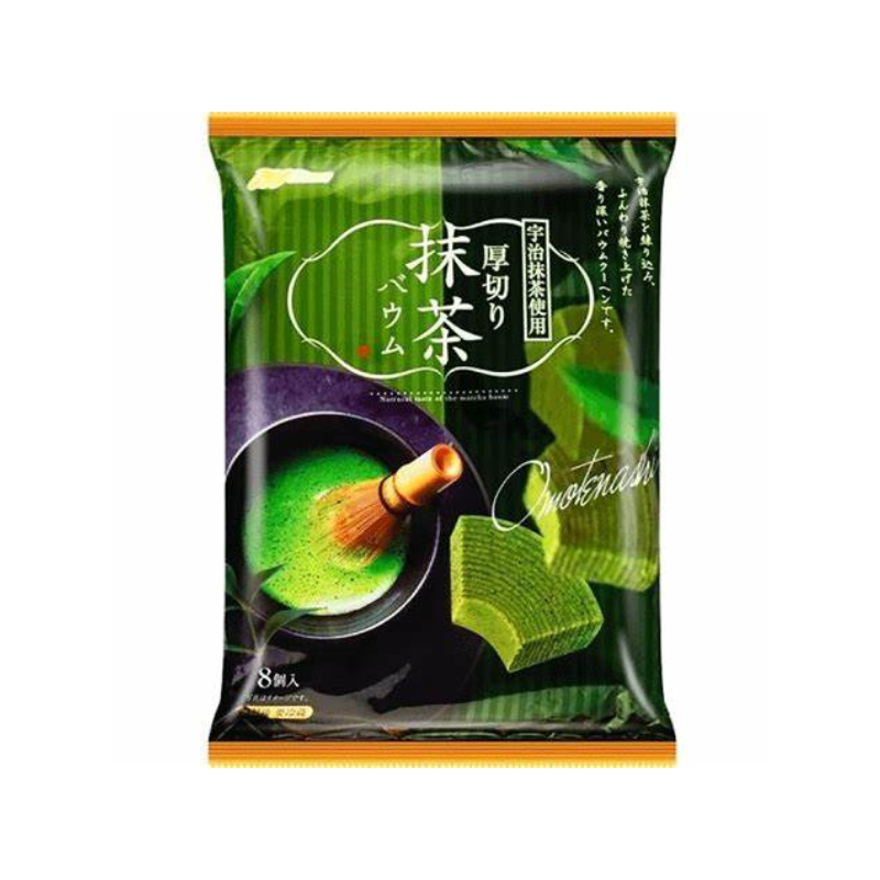 Gói Bánh Bông Lan Cắt Lát Baumkuchen Mini Nhật 8 Cái