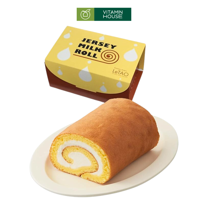 Bánh Bông Lan Cuộn Tươi Jersey Milk Roll LeTao Nhật 1 Hộp