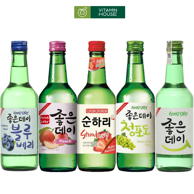 Rượu Soju Good Day Hàn Quốc (Đủ Loại)