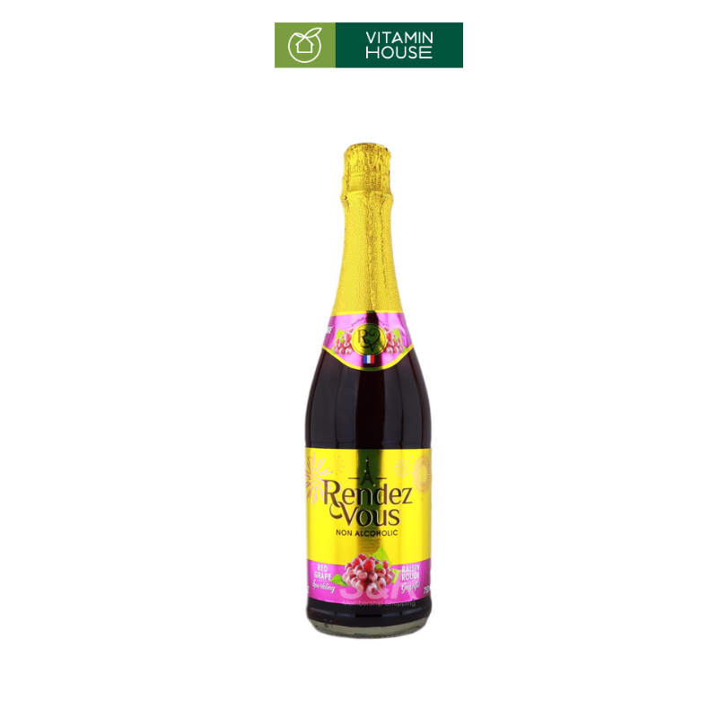 Nước Ép Nho Có Gas Rendez Vous Pháp Chai 750ml