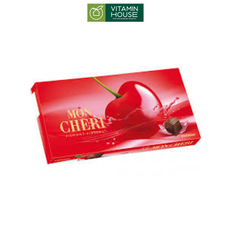 Chocolate Nhân Rượu & Anh Đào Mon Cheri Đức Hộp 157g