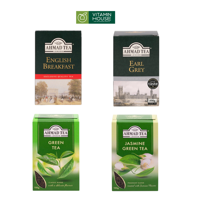 Trà Lá English Breakfast pha ấm Ahmad Tea 100g