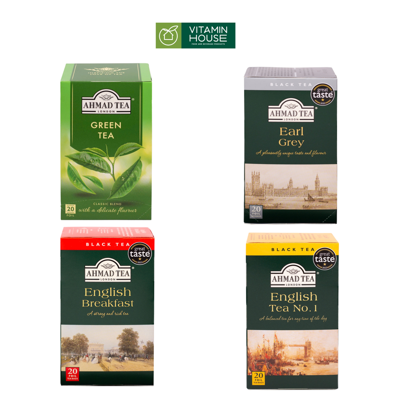 Trà Xanh và Trà Đen Ahmad Tea Túi Lọc