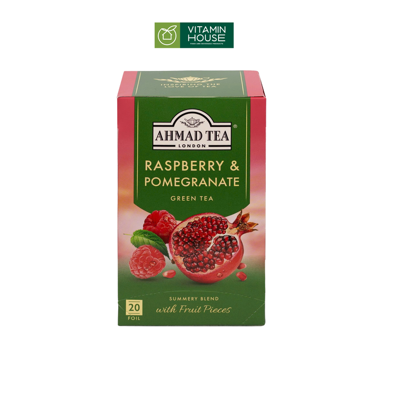 Trà trái cây nhiều vị Ahmad Tea hộp 20 túi nhôm
