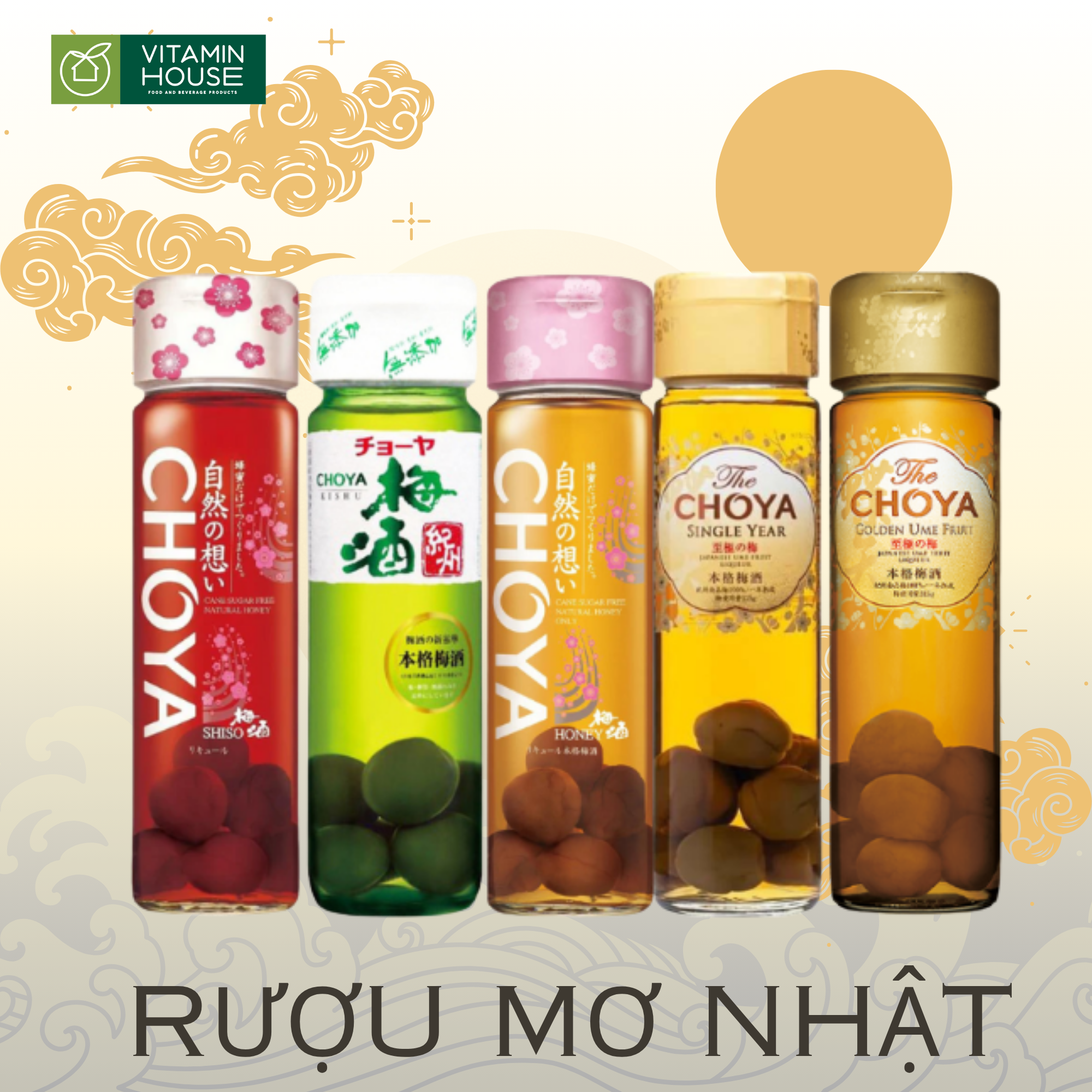 Rượu Mơ Umeshu Choya Nhật Bản Nhiều Hương Vị