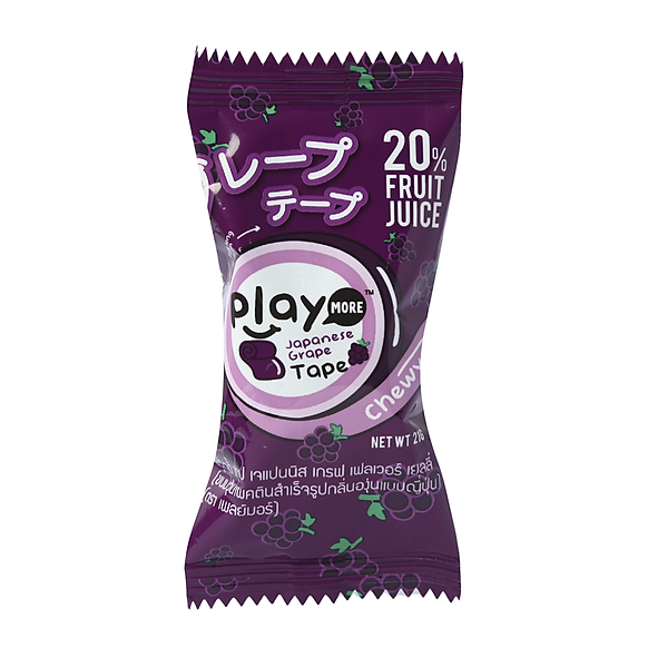 Kẹo dẻo cuộn Playmore vị nho 21g