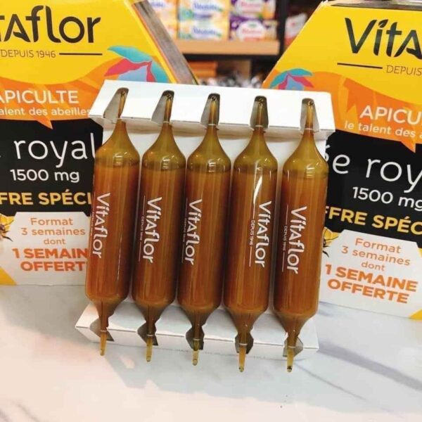 Hộp Sữa Ong Chúa Vitaflor Gelee Royale Bio Pháp 1500mg (20 ống)
