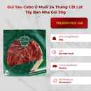 Đùi Sau Cebo Ủ Muối 24 Tháng Cắt Lát TBN Gói 30g