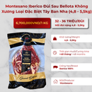 Montesano Iberico Đùi Sau Bellota Không Xương Loại Đặc Biệt Ủ Muối Trên 48 Tháng Tây Ban Nha (4,8 - 5,5kg)