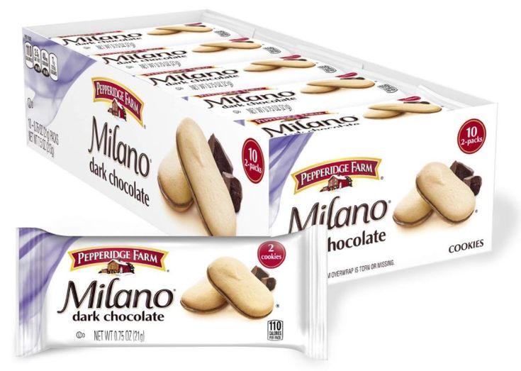 Bánh Quy Milano Dark Chocolate (Thùng, Gói)