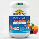 Kẹo Nhai Dầu Cá Vị Trái Cây Kids Smart Nature Way Hộp 180 Viên