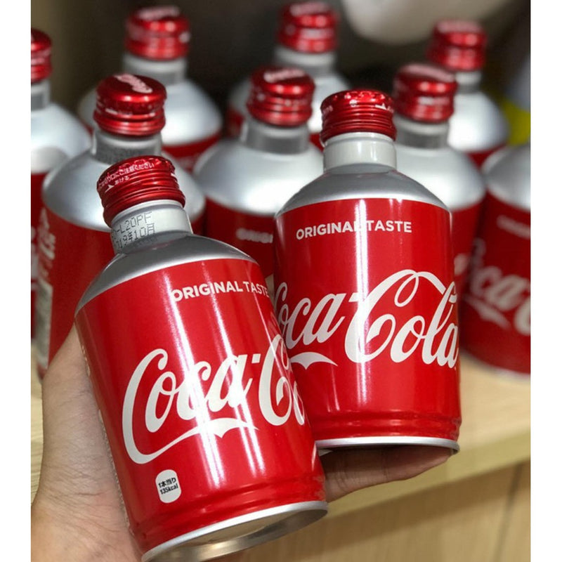 Coca Nhật Chai Nhôm Lùn Nắp Vặn 300ml