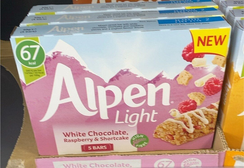 Thanh Ngũ Cốc Alpen Light White Chocolate Hộp 5 Cái