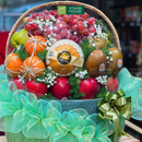 Giỏ Quà Trái Cây Kiwi, Nho, Táo Tân Gia Sung Túc