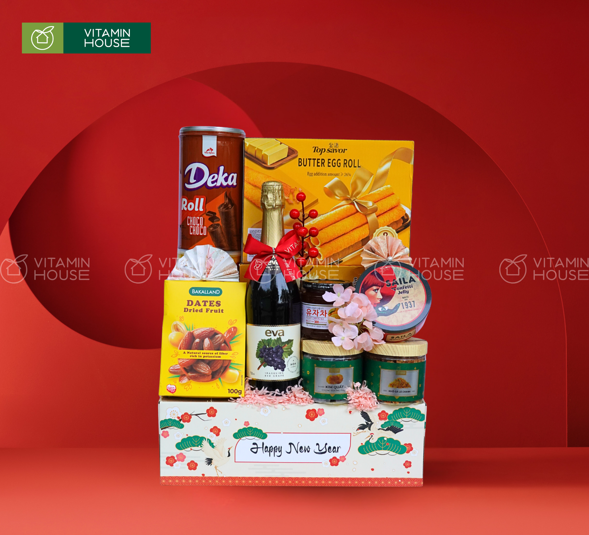 Giỏ Quà Tết Xuân Sum Vầy 11