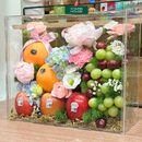 Giỏ Quà Trái Cây trang trí hoa tươi đựng trong Hộp Vali - Chúc Mừng Ngày Sinh Nhật Ý Nghĩa