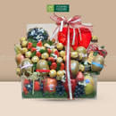 Giỏ Quà Trái Cây Kiwi, Táo, Dâu Nhập Khẩu Cho Dịp Valentine Lãng Mạn