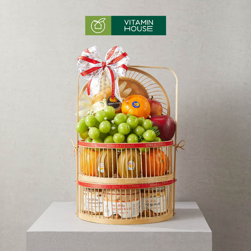 Giỏ Quà Trái Cây Quýt , Kiwi  Nhập Khẩu Tặng Người Lớn Tuổi Tặng Bác Sĩ