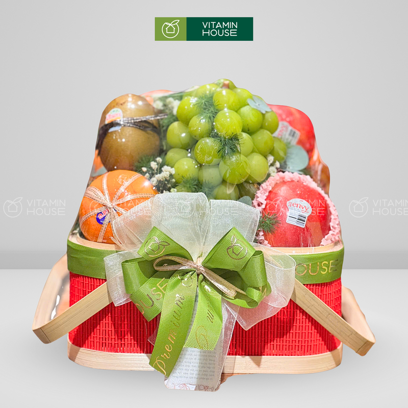  Giỏ Quà Trái Cây Nhập Khẩu cao cấp tốt cho sức khỏe,  Gửi Gắm Lời Chúc Sức Khỏe Đầy Yêu Thương dành cho người nhận