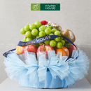 Giỏ trái cây nho mẫu đơn hàn quốc, kiwi vàng, táo envy và cam vàng mỹ