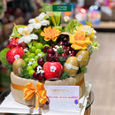 Giỏ Quà Trái Cây Táo Envy & Nho Xanh Sang Trọng Trang trí hoa tươi hình bánh sinh nhật Tặng Chị Em Phụ Nữ