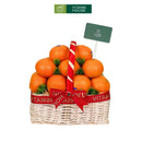 giỏ trái cây màu trắng và quýt úc nhập khẩu