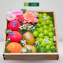 Giỏ Trái Cây nho xanh, kiwi cầu Chúc Sức Khỏe. Món Quà Dinh Dưỡng Cho Sức Khỏe